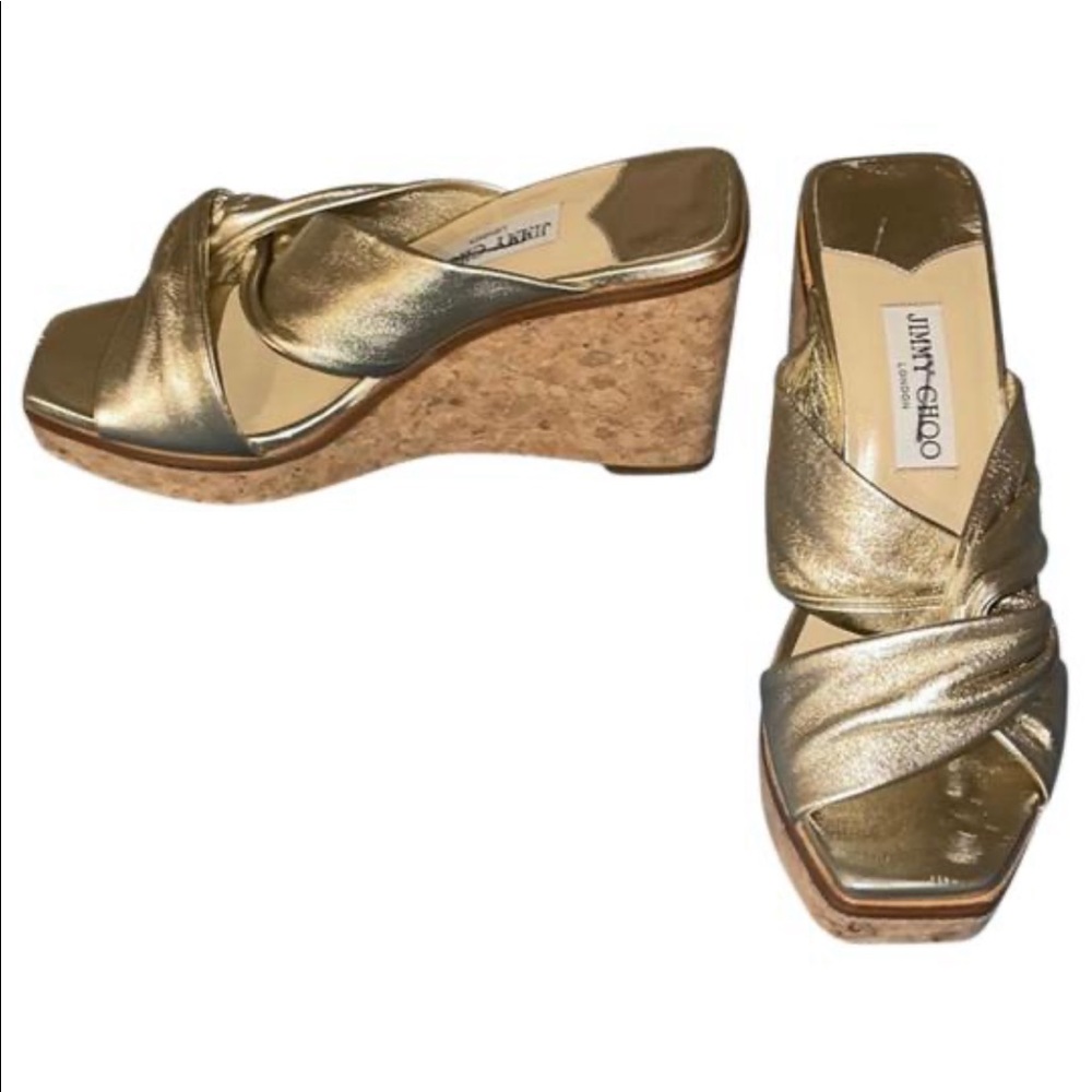 ❌SOLD❌$550 Jimmy Choo wedges!